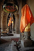 Angkor Wat temple, the sanctuary of the Royal Ancestor, Kuk Ta Reach, with the colossal four-armed Vishnu statue. 